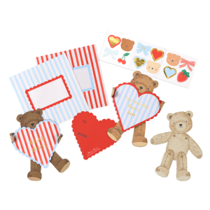 Teddy Bear Valentines Cards And Stickers Set|Meri Meri