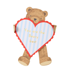 Teddy Bear Valentines Cards And Stickers Set|Meri Meri