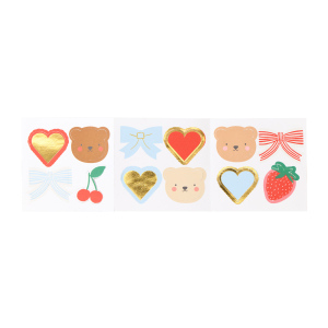 Teddy Bear Valentines Cards And Stickers Set|Meri Meri