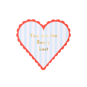 Teddy Bear Valentines Cards And Stickers Set|Meri Meri