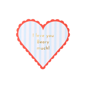 Teddy Bear Valentines Cards And Stickers Set|Meri Meri