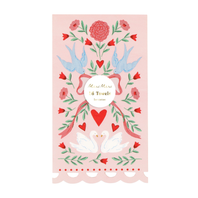 Lovebird Lace Guest Towels|Meri Meri