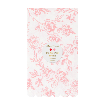 Toile Floral Guest Towels|Meri Meri