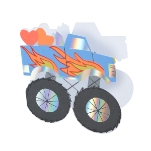 Monster Truck Valentines Cards And Stickers Set|Meri Meri