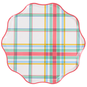 Pastel Plaids Dinner Plates|Meri Meri