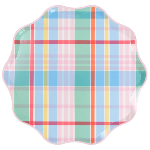 Pastel Plaids Dinner Plates|Meri Meri