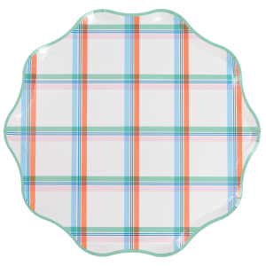 Pastel Plaids Dinner Plates|Meri Meri