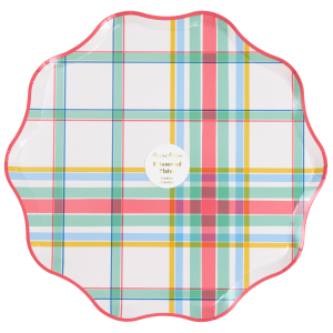 Pastel Plaids Dinner Plates|Meri Meri