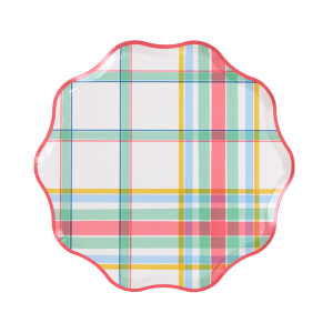Pastel Plaids Side Plates|Meri Meri
