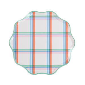 Pastel Plaids Side Plates|Meri Meri
