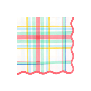 Pastel Plaids Large Napkins|Meri Meri