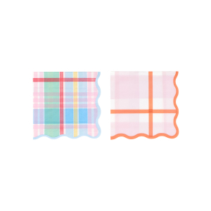 Pastel Plaids Small Napkins|Meri Meri