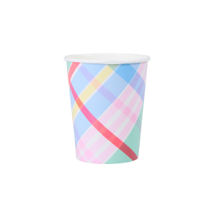 Pastel Plaids Cups|Meri Meri