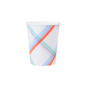 Pastel Plaids Cups|Meri Meri