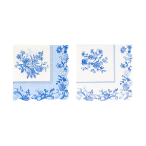 Blue And White Large Napkins|Meri Meri