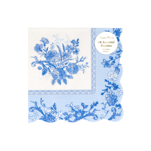 Blue And White Large Napkins|Meri Meri