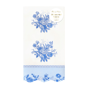 Blue And White Guest Towels|Meri Meri