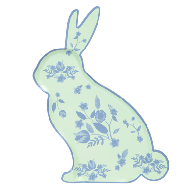 Vintage Botanical Bunny Shaped Plates|Meri Meri
