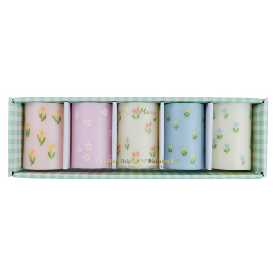 Floral Pillar Candles|Meri Meri