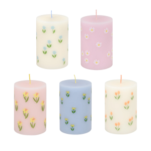 Floral Pillar Candles|Meri Meri