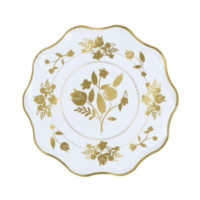 Gold Vintage Botanical Side Plates|Meri Meri