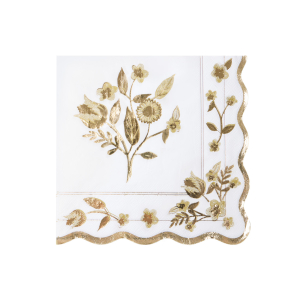Gold Vintage Botanical Large Napkins|Meri Meri