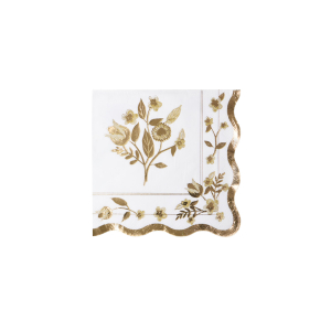 Gold Vintage Botanical Small Napkins|Meri Meri