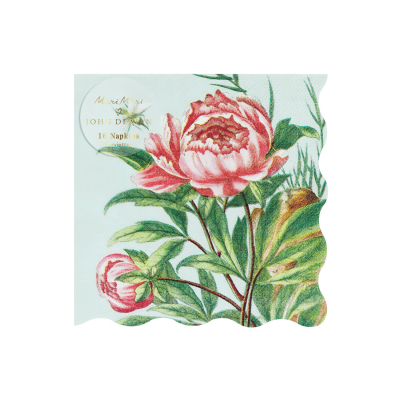 Meri Meri x John Derian Peony Large Napkins|Meri Meri