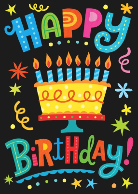 Black With Cake Card|Peaceable Kingdom