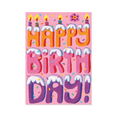 Happy Birthday Cake Letters Card|Peaceable Kingdom