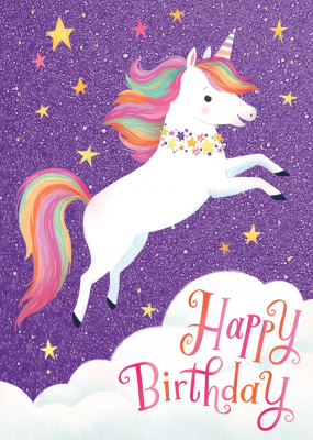Unicorn In Clouds Card|Peaceable Kingdom