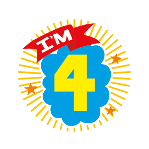 Happy Birthday Im 4 Card|Peaceable Kingdom