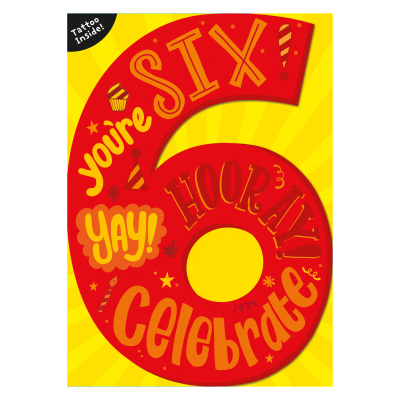 Happy Birthday Im 6 Card|Peaceable Kingdom