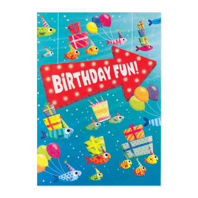 Fish Present Party Card|Peaceable Kingdom