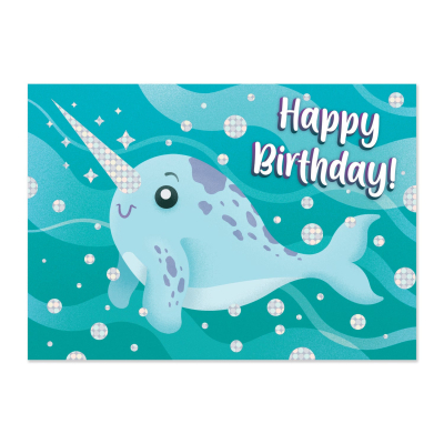 Narwhal Birthday Card|Peaceable Kingdom