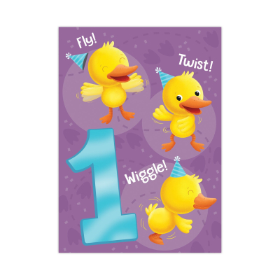 Duck 1 Year Old Card|Peaceable Kingdom