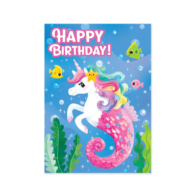 Seahorse Unicorn Card|Peaceable Kingdom
