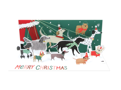Santas Dog Walk With Sound|Up With Paper