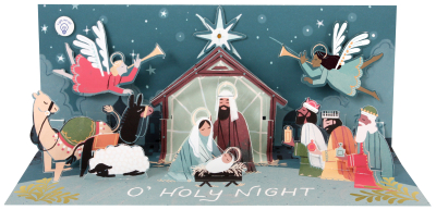 Nativity With Light|Up With Paper