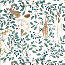 SHEET WRAP Hares And Berries