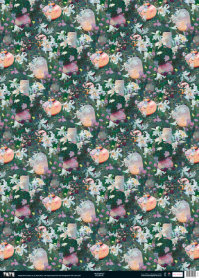 SHEET WRAP Carnation Lily Pattern