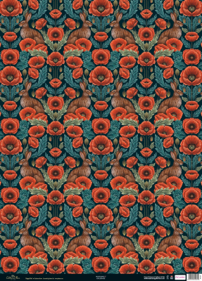 SHEET WRAP Poppy Red