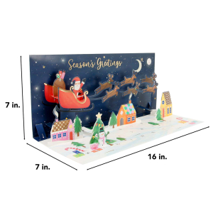 Santas Sleigh Advent Boxed Card|Up With Paper