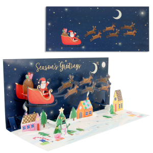 Santas Sleigh Advent Boxed Card|Up With Paper