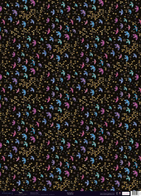 SHEET WRAP Meditative Birds