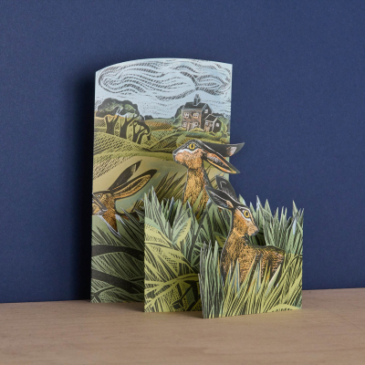 Hares And Open Fields Die Cut|Art Angels