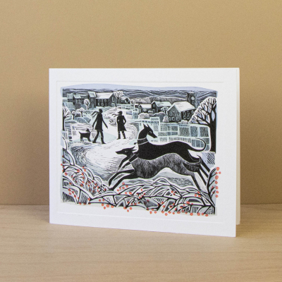 Whippets In Winter|Art Angels
