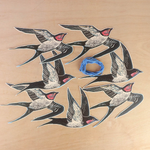 Cornish Swallows Garland|Art Angels