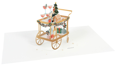 Holiday Bar Cart|Up With Paper Luxe