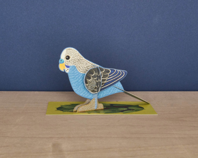 Pop Out Budgie Die Cut|Art Angels